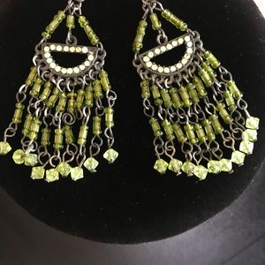 Small chandelier earrings.